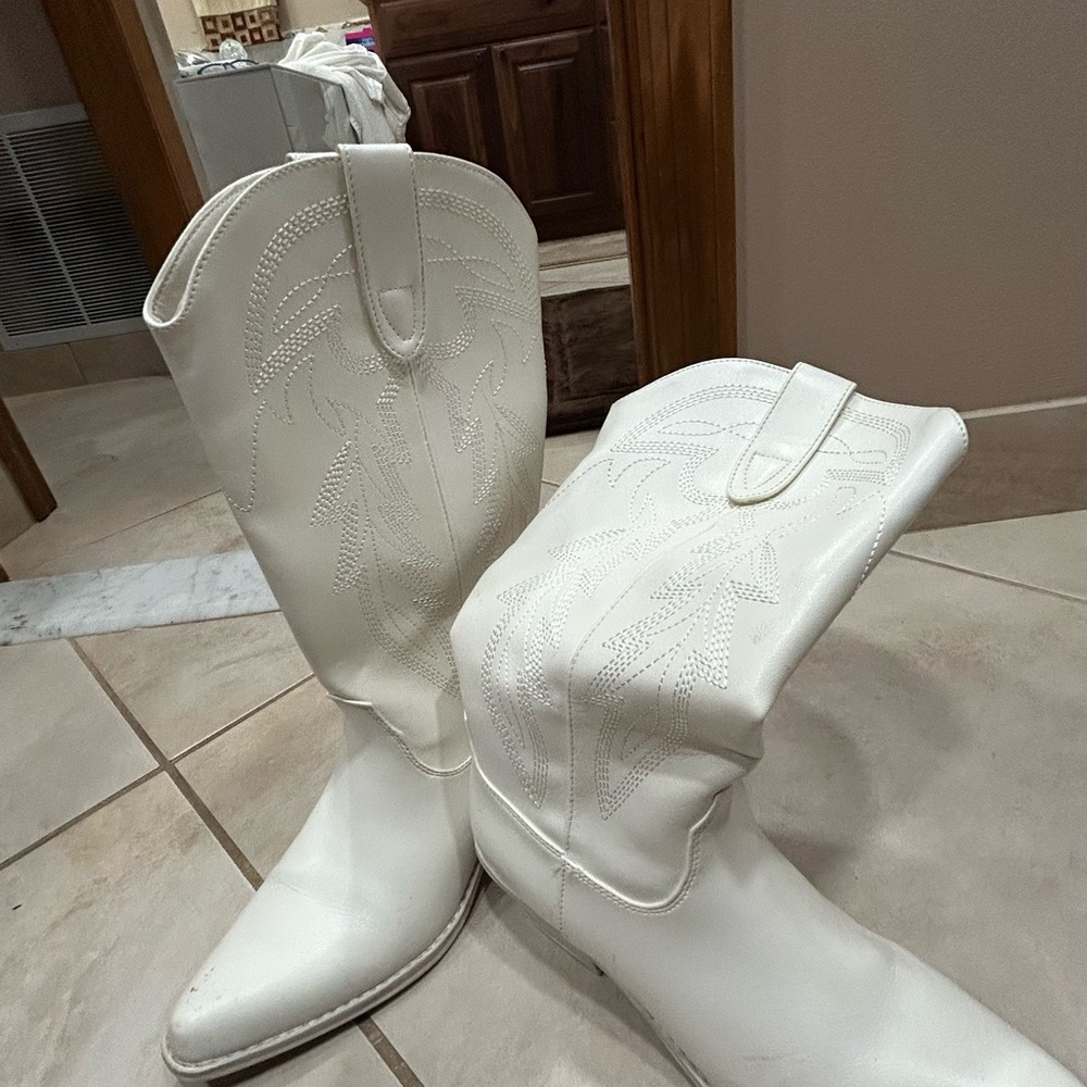 White Cowboy Boots
